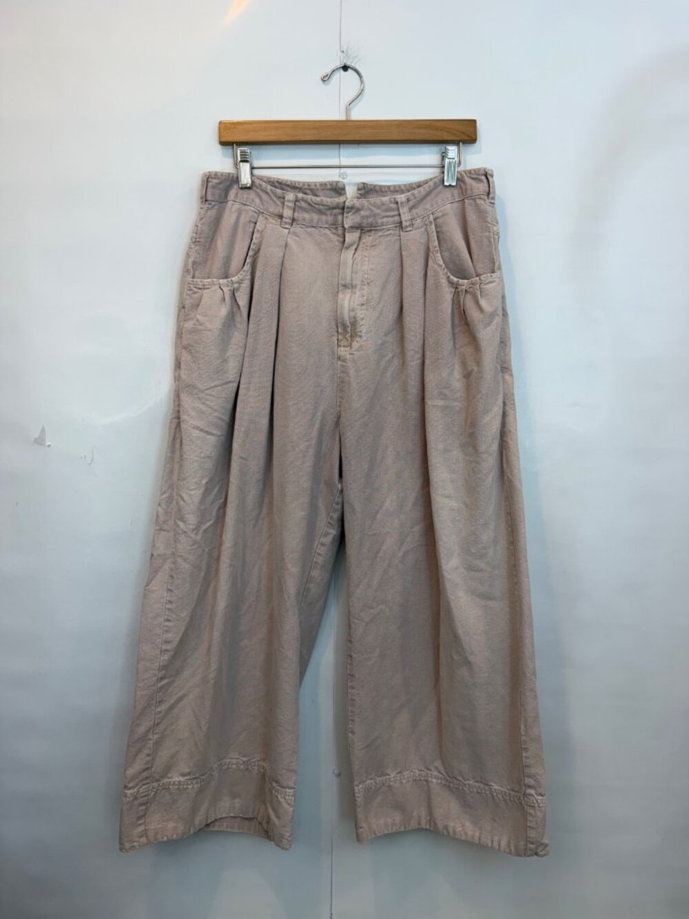 Free People Women's Sweet Talk Chino Trousers Pants Size 12 Phantom Gray - Picture 4 of 14